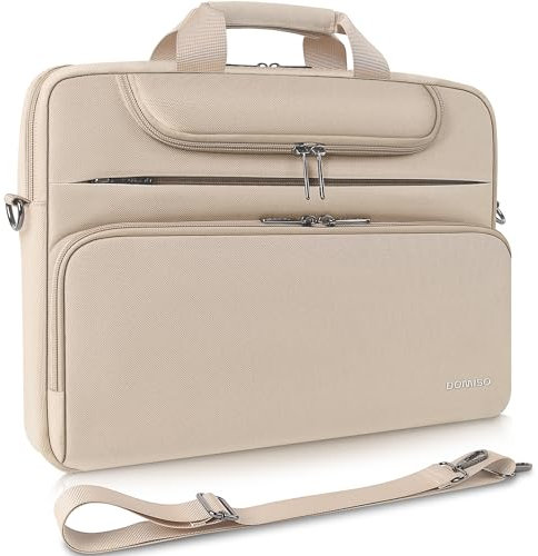 Domiso - Bolsa para ordenador de 17 pulgadas, impermeable, para ordenador portátil, bolso de hombro para hombre y mujer, para 17-17,3 pulgadas, ordenador portátil, Dell/Lenovo/Acer/HP/MSI/ASUS, color