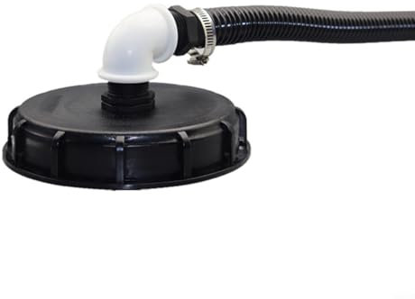 Aprilsunnyzone IBC DN 150 - Sistema di riempimento automatico con kit di tubi a spirale per serbatoi d'acqua, barili per pioggia e attrezzature da giardino all'aperto (25 mm)