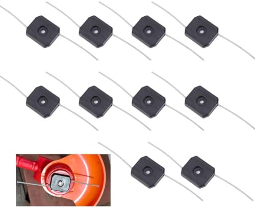 10 Pcs String Trimmer Head 150mm, Portable Grass Trimmer Blades, Trimmer Head Replacement Parts, Garden Battery Strimmer Cordless Tool Accessories