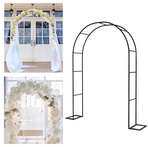 Arche de jardin autoportante en métal pour plantes grimpantes 2,4 x 2,2 m Treillis de roses intérieur/extérieur Idéal pour les mariages et les fêtes Support robuste pour vignes et fleurs