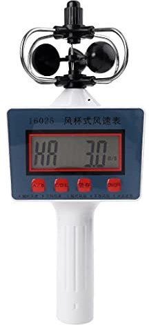 Greabuy Upgraded Anemometer Gauge Cup Digital Professional Small Average for Measuring