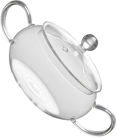 Alipis Marmite En Verre Transparente 1400ml Avec Couvercle Antiadhésive Pour Cuisson Électro-céramique Ustensile Cuisine Polyvalent Pour Maison, Soupe, Mijoté Et Préparation Quotidienne
