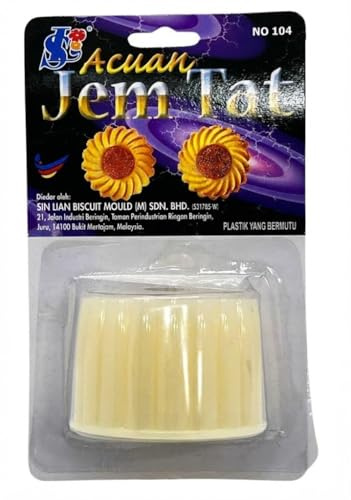 Pineapple Tart Thumbprint Cookie Cutter Mold – Malaysian Linzer Jam-Filled Cookie Mold for Festive Baking, Homemade Cookies & Pastries