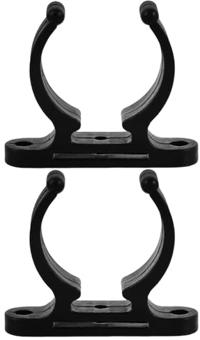 HOMOBABE 2pcs Shelf Link Clip Port Pipe Clamp Black Nylon Connector Holder Resistant to Harsh Marine Environments Versatile Marine Use Yacht Accessories