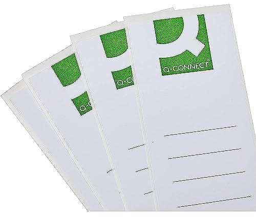 Q-Connect Lever Arch File Spine Label (Pack of 10),White