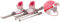 Götz 3402316 Skiset Alpin - 8-teiliges Zubehörset für Stehpuppen mit Einer Größe von 45-50 cm - bestehend aus Skier, Skistöcke, Helm, Brille und Skistiefel