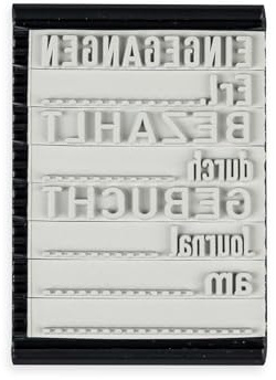 Trodat 5430/L Textplattenset, Meißelspitze, Wasserfest, Mehrfarbig, Bürostift, Markierstift