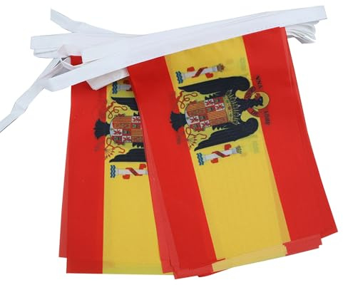 AZ FLAG girlang 6 meter 20 flaggor Spanien franquist 1945-1977 21 x 15 cm - Francos spanska flagga 15 x 21 cm