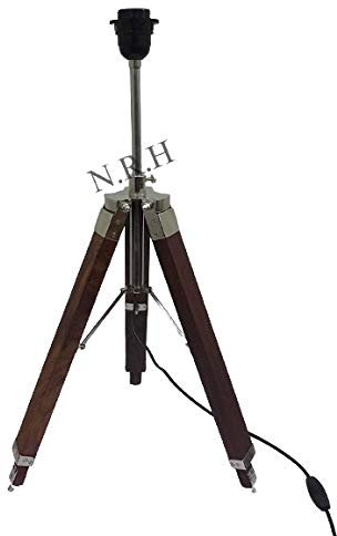 Cavalletto in legno con treppiede in stile vintage per camera da letto e ufficio