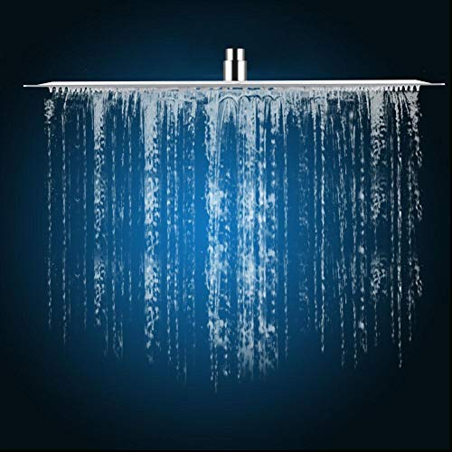 20-Zoll-Duschkopf, Regendusche Einbauduschköpfe Duschkopf Regenbrause Brausekopf aus Edelstahl, Quadratische, 50 x 50 cm