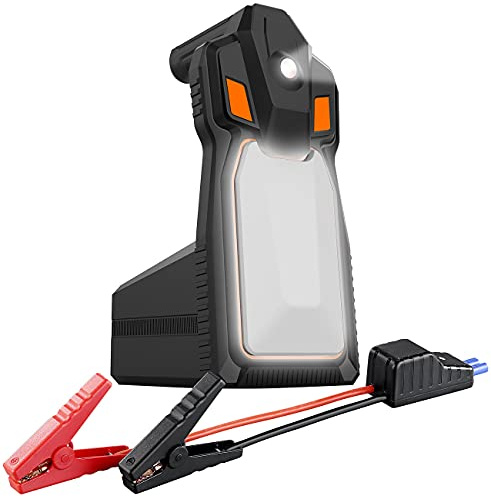 revolt Auto Starter: 4in1-Kfz-Starthilfe & Powerbank, 16 Ah, 1.200A, 230 V bis 120W, QC3.0 (Auto Starthilfe Powerbank Diesel, Warnleuchte, in)