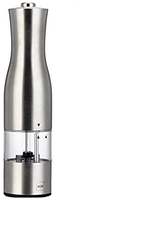 Macinapepe elettrico Grinder elettrico e pepe del sale e macinino in acciaio inox e smerigliatrice del pepe con il condimento della luce Strumento della cucina dei mulini della macinazione Macinapepe