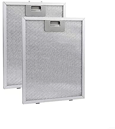 HpLive 2 filtri grassi metallici per cappe da cucina, filtro antigrasso in acciaio , 320 x 260 mm, filtro di ricambio per filtri di ricambio