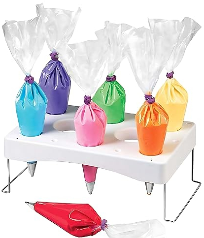 Decorating Piping Bag Holder Cake Decorating Icing Bag Stand 12-Cavity Pastry bag Cake Decorating Tools