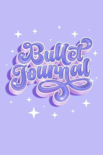 Bullet Journal: Carnet de Notes Pointillé A5 | Bujo, Planificateur, Organisateur, Entièrement personnalisable DIY | Notebook spécial Trackers To do ... Couverture Souple, 3D Violet Pailletté Pastel
