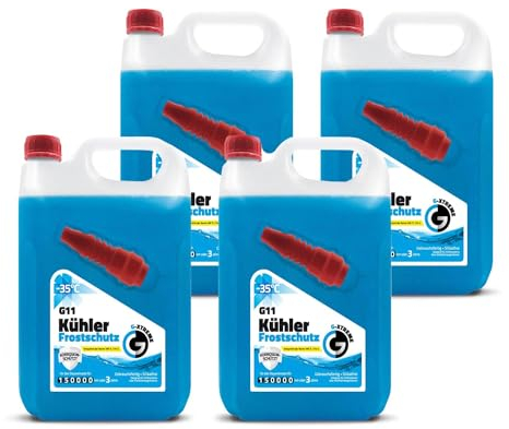 Gamix Hochwertige Autochemikalien | Kühlerfrostschutz G11 | Kühlflüssigkeit 3 Jahre bis -35°C | Gebrauchsfertig Kühlmittel Auto | 5L (20L)