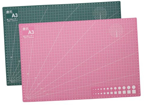 Lurrose 2piezas Almohadilla De Grabado Tapete De Corte Autorreparable Cojín De Marcado Profesional Pvc Almohadilla Para Scrapbooking Uso Talleres De Artesanía