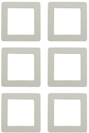 Hsthe Sea Piezas Interruptor de Luz Placas de Cubierta de Interruptor de Luz Envolvente Marco de Cubierta de Interruptor de Luz Cubierta de Enchufe de Pared para Decoración del Hogar (Plateado)