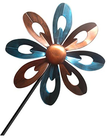 Yardenfun Molino De Viento De Hierro Decorativo Adorno De Jardín Decoración Exterior