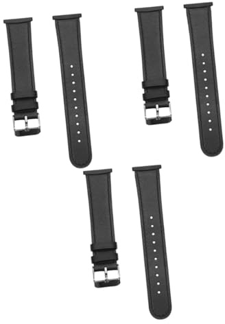 Artibetter 3piezas Correa De Cuero Vintage Para Reloj Inteligente Pulsera Unisex De Piel Natural Para Deportes Trabajo y Viajes