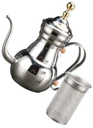 Alipis Teiera in Acciaio Inossidabile - Bollitore in Stile Mediorientale Con Infusore Per Caffè