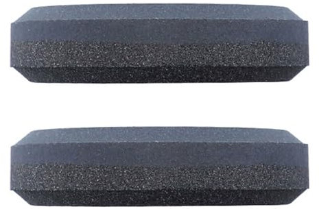 Double Side Sharpening Stone for Cutter Tool Corundum & Silicon Carbides Abrasive Front Ergonomic Round Design Easy Grips Round Sharpening Stone
