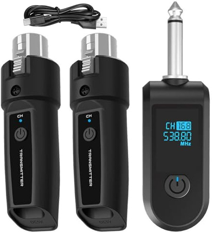 Adattatore Per Microfono Wireless Convertitore Audio Senza Fili Per | Adattatore Convertitore Per Bassi Per Karaoke Vlogging Fitness Chitarra Party Parlato Performance Sul Palco