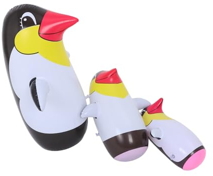HOMOBABE 3pcs Inflatable Penguin Toy Fun Outdoor Play for Toddlers Summer Pool Birthday Party Supplies