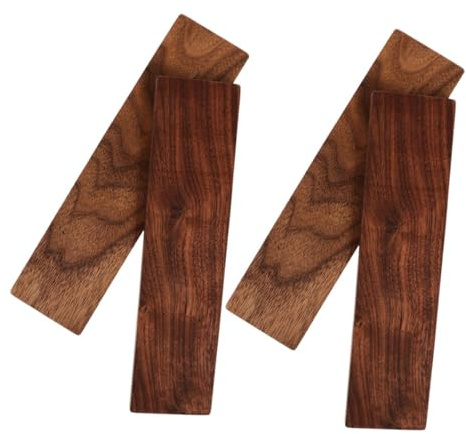 Hemobllo 4 pièces Planches Bois de Noyer Épaisses Lot de Blocs de Bois Dur pour Artisanat Sculpture et Bricolage DIY Surface Lisse et Grain Fin pour Projets de Gravure Détaillée