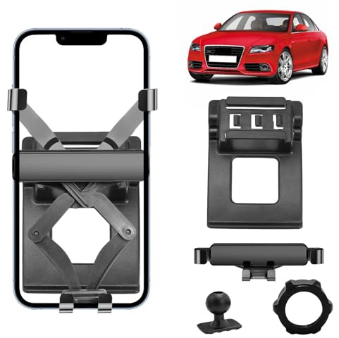 TTCR-II Soporte Teléfono Móvil Compatible con Audi A4/S4 B8,A5/S5 8T | A4/S4 B8 2008-2015 Soporte Automóvil para 360°Giratorio, A5/S5 8T 2008-2016 Portamóvil Coche,Ventilación Accesorios para Audi