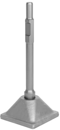 YOSIGHT Tamper Plate for Jack Hammer | 1-3/16 Hex Shank Soil Compactor Attachment, Heavy Duty 40Cr Steel 6 x 6 Inch Compaction Plate for Dirt, Gravel, Sand