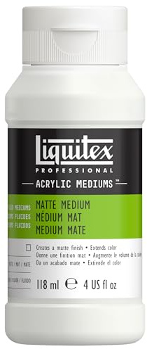 Liquitex 5104 Professional Mattes Medium für Acrylfarben, verleiht Farben eine seidenmatte Oberfläche und reduziert den Glanz, flüssig - 118ml Flasche
