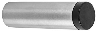 Gedotec Wand-Türpuffer Edelstahl Türstopper Gummi-Puffer zum Schrauben - Trendy | Tiefe: 100 mm | 8 mm Gummiauflage | Wandpuffer inkl. Befestigungsmaterial | 1 Stück - Tür-Anschlagpuffer Wand-Montage