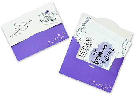 FEENSTAUB Schwangerschaft Meilensteinkarten 27 Milestone Karten in Tasche, Meilensteine Schwangerschaft, Geschenk für eine werdende Mutter, Geschenk schwangere Freundin, Schwangerschaftskarten