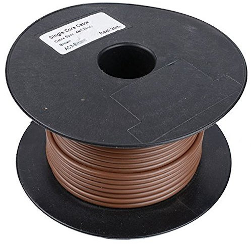 Brown 3mm Cable 44/0.30mm 30M Reel PVC Automotive Wire Reel