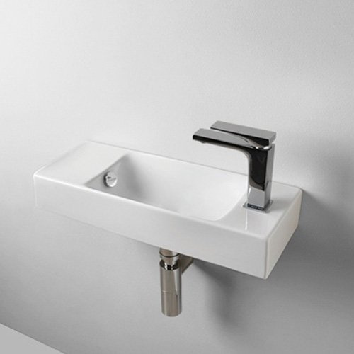 Lavabo Lavabo Lavabo Petit suspendu Brick en céramique 54 x 20 cm