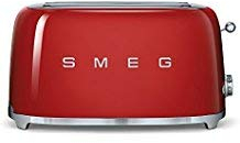 Smeg Tostapane TSF02RDEU, 1500 W, Acciaio Inossidabile, 4 Scomparti, Rosso