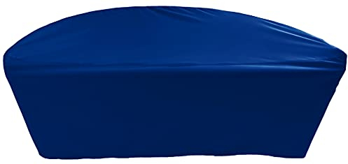 Premium Abdeckplane Sonneninsel Halbrund Ø B 210 x T 102,5 x H 95 cm Gartenmöbel Gartentisch Hülle Abdeckung Haube Schutzhülle Abdeckhaube 900 D, 500 g/m², 6.000 mm Wasserbeständigkeit Dunkelblau