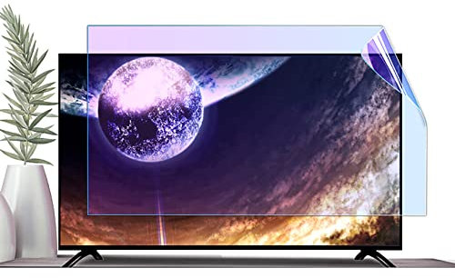 WLWLEO Anti Blue Light TV Screen Protector Film Anti Glare Screen Filter Ultra-Clear Matte Film for 32-75 Inch TV Computer Monitors,Relieve Eye Fatigue, Protect Eyesight,37 inch/819×460mm