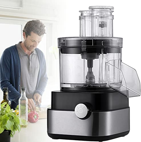 CGLYYDS Dicer De Alimentos Eléctrico De 600w, Chopper del Rallador De Frutas Vegetales, Ajuste De 3 Velocidades, para Cebollas De Papas Zanahorias De Pepino, Fácil De Limpiar
