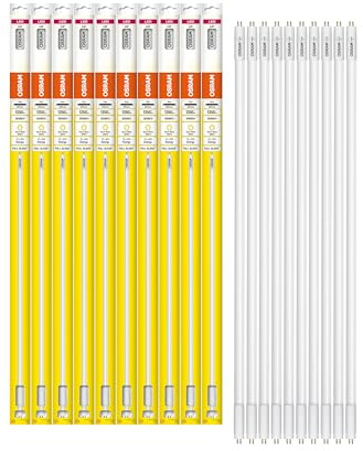 Osram LED TUBE T5 HF HE21 849 mm, lineare LED-Röhre, 10W, 1350lm, 3000K, warmweißes Licht, LED-Ersatz für herkömmliche T5-Leuchtstoffröhren mit G5 Sockel, lange Lebensdauer, energiesparend,10-Pack