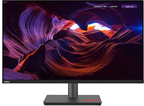 Lenovo ThinkVision P32p-30 31.5 4K 3840 x 2160 350 cd/m² Ultra HD IPS 60Hz 4ms HDMI DP 1000:1 USB-C Monitor - Raven Black - 63D1RAT1UK-AG