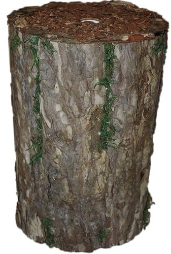 Copri base tronco supporto piede per albero di natale artificiale in legno VERO realistico (Tronco medio)