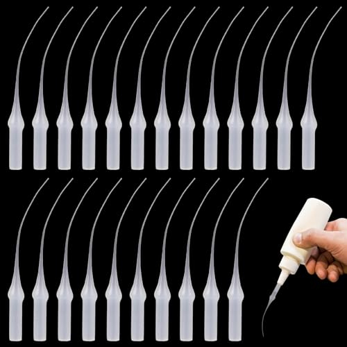 200 Stück Kleber Mikrospitzen, Kunststoff-Kleberflaschenspitzen Kleberverlängerung Präzisionsapplikator für die Herstellung von Kleber Klebstoffspendern