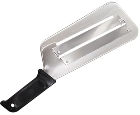 EIOLWJIEO Cuchillo triturador de verduras de acero inoxidable, socio de cocina fiable, rebanador manual de repollo de acero inoxidable, resistente y duradero, Negro