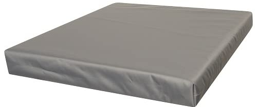 Foam & Upholstery Warehouse OUTDOOR 2 3 4 SEATER BENCH CUSHION WATER RESISTANT FABRIC GARDEN SEAT PADS (Grey, 60cm x 60cm x 6 cm thick)