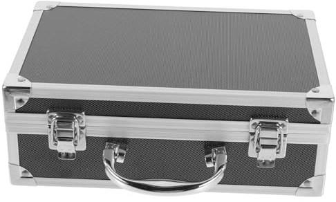 Yardenfun Werkzeugkoffer Aluminiumlegierung Mit Verstärkten Ecken Tragbarer Metall Werkzeugkasten Mit Schwammfüllung Kompakte Aufbewahrungsbox Für Reisen Und Outdoor Einsatz