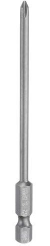 QUARKZMAN #1 Embout de Tournevis Cruciforme Phillips Ph1 Tige Hexagonale de 1/4 4 (100mm) Long en Acier S2 Magnétiquepour Tournevis Électrique 0.138 (3.5mm) Tige