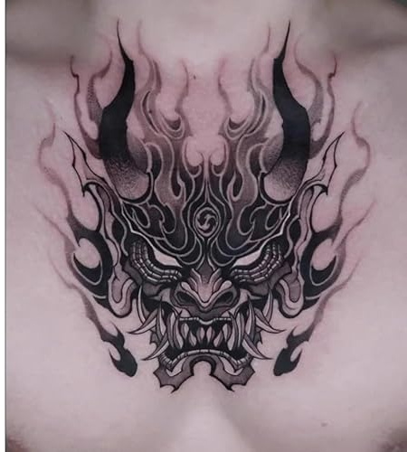 2Pcs Herbal Temporary Tattoos Stickers Fake Tattoos Chest Dark Juice Female Male Semi-Permanent Non-Reflective Waterproof Lasting 2 Weeks