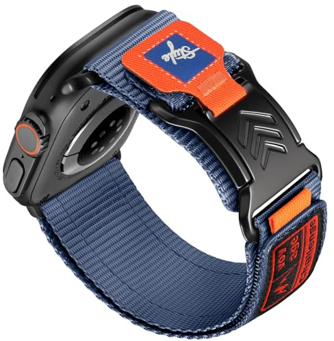 Epova Kompatibelt med Apple Watch Ultra 3-armband, 49 mm – Ultra 2 Watch-armband, herr, justerbart nylonsportband med magnetstängning för iWatch SE armband Series 11 10 9 8 7 6 5 4 3 2 1, 49/46/45/44
